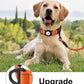 TagME Airtag Dog Collar,Waterproof Reflective Pet Collar with Airtag Holder,Soft Padded and Double D-Rings for Large Dogs,Orange