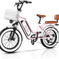 2 Seater Electric Bike, 48V 20AH(𝟗𝟔𝟎𝐖𝐇) Large Removable Battery, 𝟏𝟑𝟎𝟎𝐖 Peak Motor, 20"x 4.0" Fat Tire Ebike for Adults, 80+Miles Max,30+MPH, City Couple E Bike for All Terrain