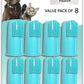 H&H Pets Dog Finger Toothbrushes - Professional Pet Finger Dental Brush Set for Dogs Puppies Cats, Soft Bristles, Size Large 8 Count