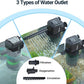 Oiibo 3-in-1 Adjustable Aquarium Filter for 40-150 Gallon, Internal Ceramic Balls&Bio-Sponges Power Water Filter with Air Tube, Silent Submersible Filter, 320GPH (Filter)