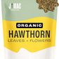 J MAC BOTANICALS Organic Hawthorn Leaves and Flower (8 oz) Dried Hawthorne leaf tea