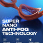 ZIONOR G1 Nava Super Anti-Fog Unisex Swim Goggles Mirror/Bright Smoke Lens