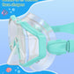 W WSTOO Kids Swim Goggles with Nose Cover,Snorkel Diving Swimming Mask for Youth 5-15,HD 3-Window Wide Vision Anti-Shattered Lens Anti-Fog&Leak