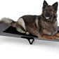 K&H Pet Products Outdoor Elevated Dog Cot, Breathable Cooling Elevated Cot Hammock Pet Bed for XL Dogs, Washable Mesh Cover, Raised Metal Frame, Collapsible, Portable - Extra-Large 50 X 32 Charcoal
