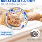 Breathable Air Mesh Cat Cone Collar Soft to Stop Licking, Adjustable, Foldable Lightweight Kitten Cones After Surgery Recovery for Cats & Kittens (Flower,S)