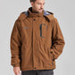 ELLSWOS Men's Waterproof Ski Jacket Winter Snow Coat Warm Hooded Raincoat Windproof Windbreakers