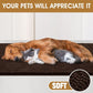 IM HOME Extra Large 71" x 25" Brown Dog Door Mats for Muddy Paws, Chenille Absorbent Dog Mat, Non Slip Heavy Mud Mat for Dogs, Soft Pet Bed Mat for Entryway, Mud Paws, Inside Floor