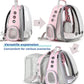 Lollimeow Cat Carrier Backpack, Bubble Dual Expandable Backpack Carrier, Pets and Small Dogs,Airline-Approved, Designed for Travel, Hiking, Walking & Outdoor Use (Dual Expandable-Pink)