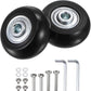 uxcell Replacement Luggage Wheels 40x18mm Suitcase Wheel Repair Kits Include 2 PU Bearing Wheels & Washers, Wrenches & Axle Screw for Trolley Bag, Inline Skate and Caster Board