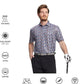 Men's Golf Polo Shirts Short Sleeve Striped Performance Moisture Wicking Dry Fit Golf Shirts for Men