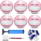 6 Pack Official Size 5 Synthetic Leather Volleyballs, Includes Pump and Net Bag, Volley Ball for Indoor and Outdoor Competition