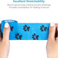 WePet Pet Wrap, Self-Adhesive, Only Sticks to Itself, Non-Woven Tape for Dog Legs, Paws, Wounds, First Aid Cohesive Gauze for Horse, Cat, Bird, Animal, 6 Rolls, 2 Inch, Pawprints A