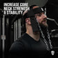 Gymreapers Neck Harness - Heavy Duty Stainless Steel Chain, Adjustable Neoprene Strap, Trainer for Strength & Pain Relief