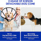 KOESON Dog Cone Collar, Soft Cones for Large Dogs, Professional Large Dog Surgery Recovery Cone with Adjustable Hook & Loop, Comfortable Pet Elizabethan Collars to Stop Licking, Black L