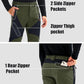 MAGCOMSEN Men's Snow Ski Pants Fleece Lined Water Resistant Winter Pants with 4 Zip Pockets for Snowboard Hiking Outdoor