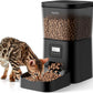 Espelho Automatic Cat Feeder- 4L Timed Cat Food Dispenser 1-6 Meals Control for Cat and Small Dog- Auto Pet Feeder with Desiccant Bag Keep Fresh for Reliable Easy Set Up and Clean- Voice Recorder