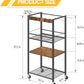 Home Gym Storage Rack, Heavy Duty Yoga Mat Holder Workout Equipment Storage Organizer Weight Rack with Hooks & Wheels for Dumbbells Kettlebells Dumbbell Yoga Block Foam Rollers Yoga Strap Resistance Bands, Fitness Exercise Equipment