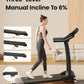 Treadmills for Home, 3.0HP Quiet Brushless Foldable Treadmill with Incline, Small Space Portable Running Walking Machine, 300/240 Lbs Capacity with 12 Preset PROG, LED Display and Phone Holder