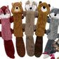 Jalousie 5 Pack Stuffingless Dog Squeaky Toys Dog Toy w/Durable Liner No Stuffing Dog Toy - Dog Toys Crinkle Paper Squeaker Toy for Medium Large Dogs (5 Pack - Color 4 - Squeaky)