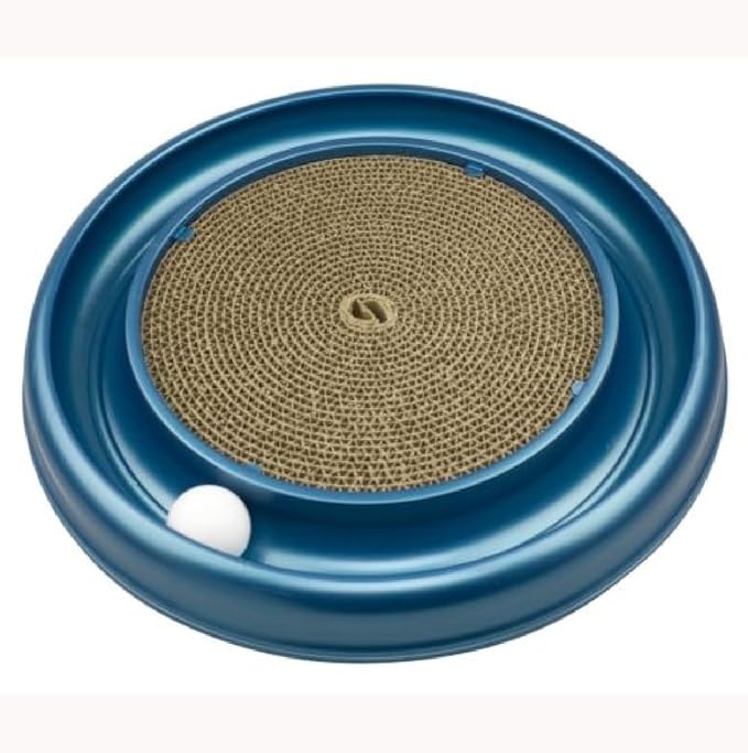 Coastal Pet Turbo Scratcher Cat Toy - Cardboard Cat Scratcher Pad with Cat Toy Ball Track and Catnip (1 Pack)
