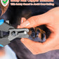 Super Powerful Dog Nail Trimmers, Dog Nail Clipper and Dog Nail Grinder Combo, Ultra Quiet, 3 Speeds, 4 Bright Lights, with Travel Lock, for Small, Meddium and Large Dogs, Cats, Small Animals