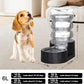 Sfozstra Dog Water Bowl Dispenser: 6L Lagre Stainless Steel - BPA-Free - Automatic Black Gravity Pet Water Dispenser for Busy Owners