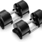 NÜOBELL® Adjustable Dumbbell Set, 5-50 LB or 5-80 LB, Easy Twist 2024-25 Model, All-In-One Weights Set (Pair) for Home, Original Manufacturer