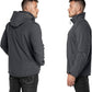 Outdoor Ventures Men's Lightweight Softshell Jacket Fleece Lined Hooded Water Resistant Winter Hiking Windbreaker Jackets