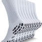 CWVLC Grip Socks Soccer - Cushioned Non-Slip Grippy for Men & Women Athletic - Barre Hospital Sticky Slipper Socks