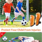 Shin Guards Soccer Kids Youth, CE Certified Airsfish Shin Guard Protection Gear for 2-18 Years Old Boys Girls Teenagers High Impact Resistant Breathable Comfortable 1 Pair 4 Sizes