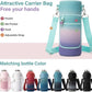 Insulated Water Bottle | Thickened Stainless Steel Vacuum Metal | Portable Sports Water Jug for Gym and Hiking with Straw, Carrier Bag, Handle Strap | BPA-Free 40 oz