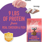 Tiki Cat Born Carnivore High Protein Dry Cat Food, Chicken, Herring & Salmon Meal, 11.1 lbs. Bag