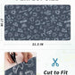 AMOAMI Coffee Mat Hide Stain Rubber Backed Absorbent Dish Drying Mat for Kitchen Counter - Fits Under Coffee Maker & Machine - Dust Blue (17X31.5)