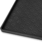 Ptlom Pet Placemat for Dog and Cat, Mat for Prevent Food and Water Overflow, Suitable for Small, Medium and Big Pet, 18" 12", Black, Silicone