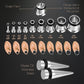 BodyJ4You 37PC Ear Stretching Kit - Beginner Gauges 14G-00G Starter Set - Aftercare Balm Wax - Steel Tapers Single Flare Plugs Screw Fit Tunnels - Women Eyelet Mens Earrings Expander Piercing Jewelry