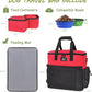 WOLT Dog Travel Bag Dog Bag for Traveling and Supplies with 2 Collapsible Bowls, 2 Food Containers, 1 Place Mat, Red