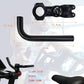 Handlebar Extender for Peloton Indoor Exercise Bikes, 1 Pair of Ultimate Handlebar Extension of Peloton Accessories (Bull-horn (with Red Tapes))