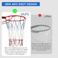 Basketball Net, Stainless Steel Braided Chain Heavy Duty, Standard Basketball Net (12 Links), Quick Installation. Suitable for Indoor and Outdoor Climates