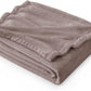 Bedsure Fleece Throw Blanket for Couch Mocha Brown - Lightweight Plush Fuzzy Cozy Soft Blankets and Throws for Sofa, 50x60 inches