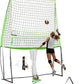 CXRCY Volleyball Training Net System, 11x 8 FT Volleyball Practice Net Station with Adjustable Height Freely, Portable &Easy Setup for Backyard Individual &Team Practice-Include Oxford Cloth Bag