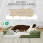Comfort Expression Medium Dog Beds Waterproof Orthopedic Foam Dog Sofa Beds for Medium Large Dogs Comfy Pet Bed with Washable Removable Cover & Non-Slip Bottom(Medium,Light Green)