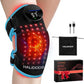 HALIDODO Red Light Therapy & Vibration Massage Knee Brace - Wireless Rechargeable Controller, 660nm&850nm Red Light Therapy Heated Device for Knee/Joint/Elbow/Shoulder Pain Relief, Blue.