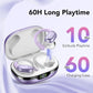 Ear buds Wireless Earbuds Bluetooth 5.3 Headphones 60hrs Playtime with Digital Display Sports Wireless Headphones with Earhook Deep Bass IPX7 Waterproof Over-Ear Earbuds for Android iOS Workout Purple