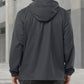Outdoor Ventures Men's Rain Jacket Waterproof Lightweight Packable Rain Shell Raincoat with Hood for Golf Hiking Travel