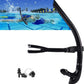 Swim Snorkel for Lap Swimming，No Loud gurgling Noise No Hurt Forehead No Slip Swimming Snorkeling Training for Adult/Kid/Youth,Swimmer Snorkle Center Mount Snorkel One-Way Purge Valve