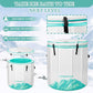 Inflatable Ice Bath Tub Cold Plunge Pod for Athletes Recovery BathTub with Lid, Water Chiller Compatible - Outdoor & Indoor, Circle L -126 Gallons/Outside Size 36"x36"x39" Mint Green