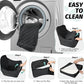Dog Car Seat for Dogs Up to 35lbs,Fully Detachable and Washable,Memory Foam Covered Soft Fabric,Easy to Install with Adjustable Straps,Anti-Slip Bottom,Two Side Pockets(Black,Medium)