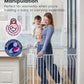 Mom's Choice GROWNSY Baby Gate, 29.5"-53" Auto-Close Dog Gate for Stairs & Doorways, Pressure-Mounted Easy Install Baby Gate - No Drill, Anti-Trip, Walk Through, Safe & Durable