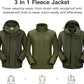 CAMEL CROWN Men's Ski Jacket 3 in 1 Waterproof Winter Jacket Snow Jacket Windproof Hooded with Inner Warm Fleece Coat