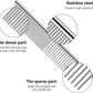 3 Pcs Stainless Steel Combs for Matted Hair - Grooming Clippers with Guide Combs for Removing Tangles and Knots in Long Haired Dogs and Cats